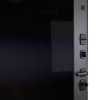 Стальная дверь Black out с темным зеркалом