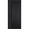 Стальная дверь Black out с темным зеркалом