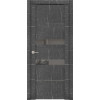 Межкомнатная дверь экошпон Soft Touch UniLine Mramor 30037/1 Marable торос графит со стеклом