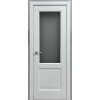 Межкомнатная дверь экошпон Неоклассик-33 White Matt со стеклом White Сrystal