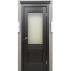 Межкомнатная дверь экошпон Прима-3 Wenge Melinga со стеклом White Сrystal