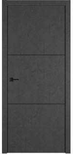 Межкомнатная дверь экошпон Urban 2 Jet Loft Black Mould Be глухая