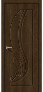 Межкомнатная дверь пвх Лотос-1 dark barnwood глухая