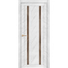 Межкомнатная дверь экошпон Soft Touch UniLine Mramor 30006/1 Marable монте белый со стеклом
