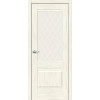 Межкомнатная дверь экошпон Прима-3 Nordic Oak со стеклом White Сrystal