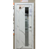 Межкомнатная дверь экошпон Soft Touch UniLine Mramor 30004/1 Marable монте белый стекло зеркало грей