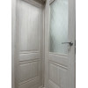 Межкомнатная дверь экошпон Прима-3 Nordic Oak со стеклом White Сrystal