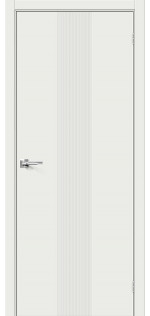 Межкомнатная дверь экошпон Граффити-21 Super White глухая
