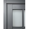 Межкомнатная дверь Emalex ER1 onyx со стеклом