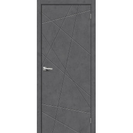 Межкомнатная дверь экошпон Граффити-5 Slate Art глухая