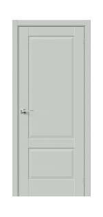 Межкомнатная дверь экошпон Прима-12 Grey Matt глухая
