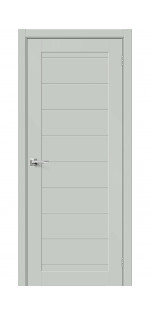 Межкомнатная дверь экошпон Браво-21 Grey Matt глухая