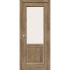 Межкомнатная дверь экошпон Неоклассик-33 Original Oak со стеклом White Сrystal