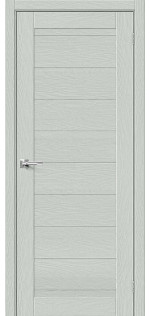 Межкомнатная дверь экошпон Браво-21 Grey Wood глухая.