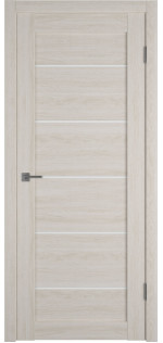 Межкомнатная дверь экошпон Atum Pro 27 Scansom Oak White Cloud со стеклом
