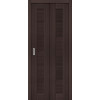 Межкомнатная складная дверь экошпон Браво-21 wenge melinga глухая