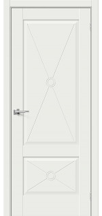 Межкомнатная дверь эмалит Прима-12Ф2 White Matt глухая