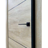 Межкомнатная дверь vfd серия Urban 2 Sand Vellum Black Mould глухая